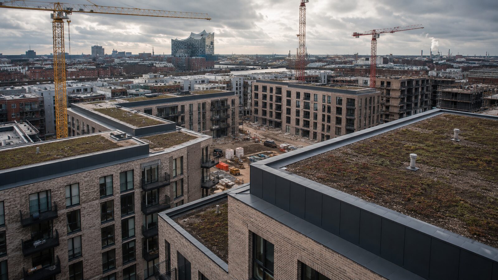 Attikaabdeckungen auf einer Großbaustelle – Zusammenarbeit mit Bauunternehmen